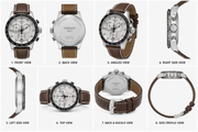 Tissot Supersport Chrono 45.5mm Silver Dial Brown Leather Strap – T125.617.16.031.00