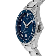 Tissot Seastar Blue Dial Silver Stainless Steel Quartz Watch