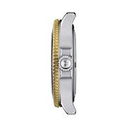 Tissot Seastar Black Dial Silver & Gold Two-Tone Quartz Watch
