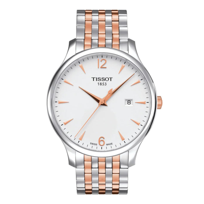 Tissot Tradition T063.610.22.037.01 White Dial Two-Tone Men’s Watch