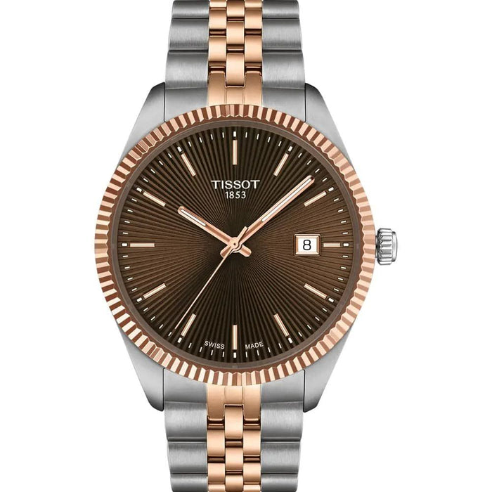 Tissot Ballade T156.410.22.291.01 Brown Dial Two-Tone Men’s Watch