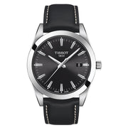 Tissot T127.410.16.051.00 Black Dial Black Leather Strap 40mm Watch