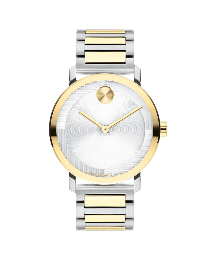 Movado Bold Evolution 2.0 White Dial Two-Tone 40mm Quartz Watch