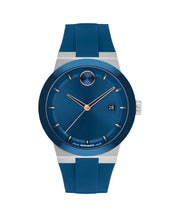 Movado Bold Fusion Blue Silicone Strap 42mm Quartz Watch