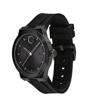 Movado Bold Fusion Black Silicone Strap 42mm Quartz Watch