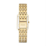 Fossil ES5220 Raquel 23mm Three-Hand Date Gold-Tone Stainless Steel Watch