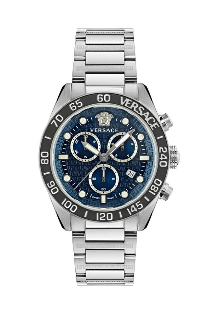 Versace Swiss Chronograph Quartz Watch – Blue Dial