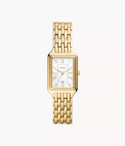 Fossil ES5220 Raquel 23mm Three-Hand Date Gold-Tone Stainless Steel Watch