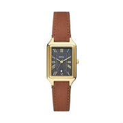 Fossil FS5303 Raquel 23mm Three-Hand Date Watch – Medium Brown Leather