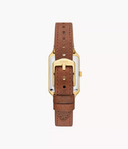 Fossil FS5303 Raquel 23mm Three-Hand Date Watch – Medium Brown Leather