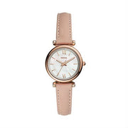 Fossil ES4699 Carlie Mini 28mm Rose Gold Watch – Mother of Pearl Dial