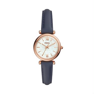 Fossil ES4502 Carlie Mini 28mm Rose Gold Watch – Mother of Pearl Dial