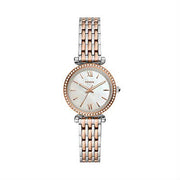 Fossil ES4649 Carlie Mini 28mm Rose Gold-Tone Two-Tone Stainless Steel Watch