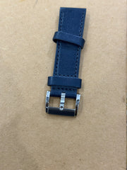 Movado BOLD Genuine Leather Watch Strap – 22mm Blue