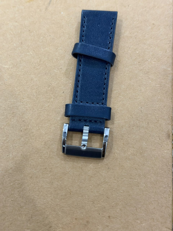 Movado BOLD Genuine Leather Watch Strap – 22mm Blue