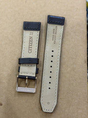 Citizen Genuine Leather Watch Band 22mm – Chocolate Brown with Rose Gold Buckle