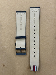 Tommy Hilfiger 2207 Genuine Leather Watch Band 20mm – Matte Black