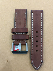 Stailer Premium Echt Leder Watch Band 26mm – Dark Brown