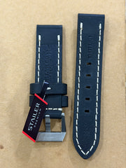 Stailer Premium Echt Leder Genuine Leather Watch Band 22mm – Black