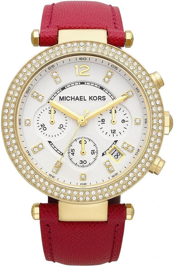 Michael Kors Parker MK2297 Chronograph Watch 39mm – White & Gold