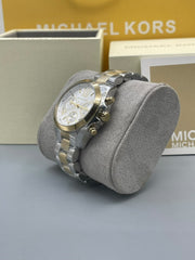 Michael Kors Bradshaw MK5974 Women’s Two-Tone Chronograph Watch 36mm
