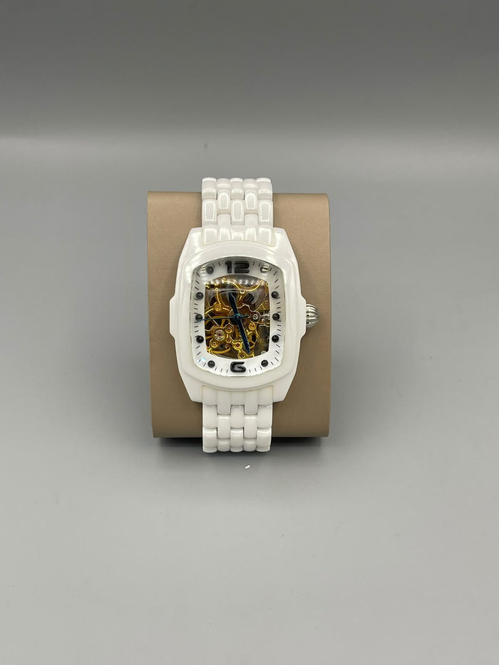 Invicta Lupa 38mm Ceramic Mother of Pearl Watch – White – Pre-Owned 99% Condition
