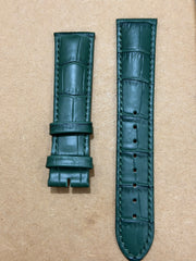 Genuine Leather 20mm / 18mm Green Croco Watch Strap
