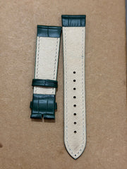Genuine Leather 20mm / 18mm Green Croco Watch Strap