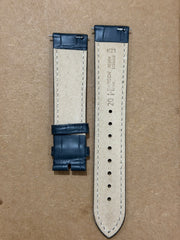 Hirsch Alligator Embossed 20mm Genuine Leather Watch Strap – Gray Croco