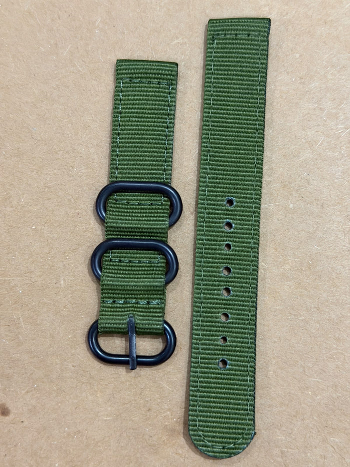 GREEN NYLON WATCH BANDS
