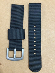 BLACK NYLON WATCH BANDS