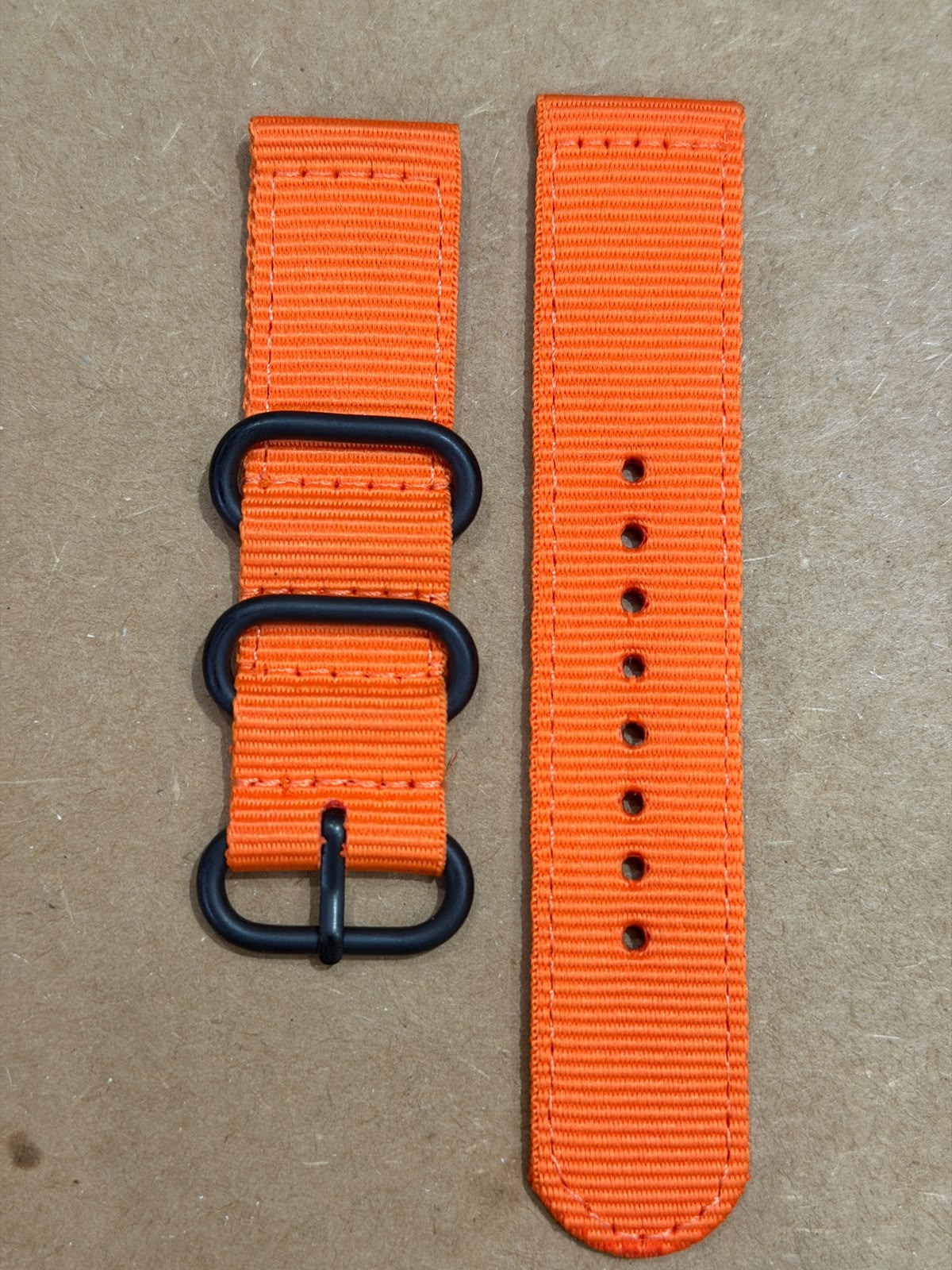 ORANGE NYLON WATCH BANDS