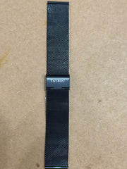 22MM BLACK MESH WATCH BANDS