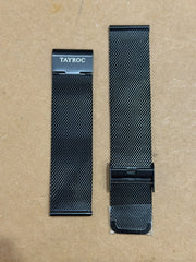 22MM BLACK MESH WATCH BANDS