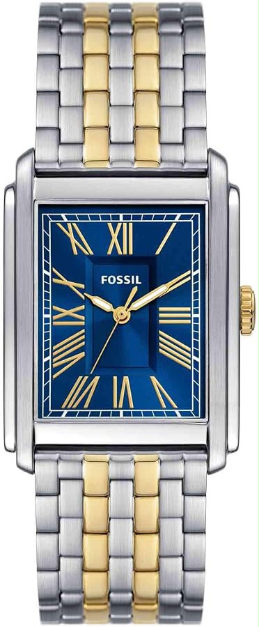 FOSSIL FS6010 CARRAWAY THREE-HAND TWO-TONE STAINLESS STEEL WATCH