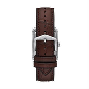 FOSSIL CARRAWAY 30MM THREE-HAND LEATHER WATCH