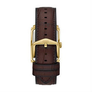 Carraway 30 mm Three-Hand Brown Croco Leather Watch