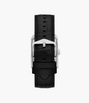 FOSSIL FS6078 CARRAWAY THREE-HAND BROWN CROCO LEATHER WATCH