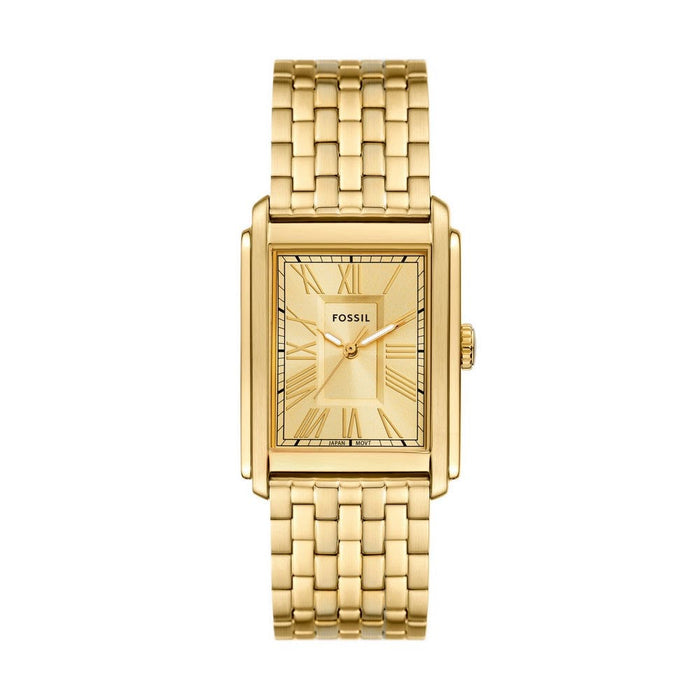 Fossil FS6009 Carraway Three-Hand Gold-Tone Stainless Steel Watch – 30mm
