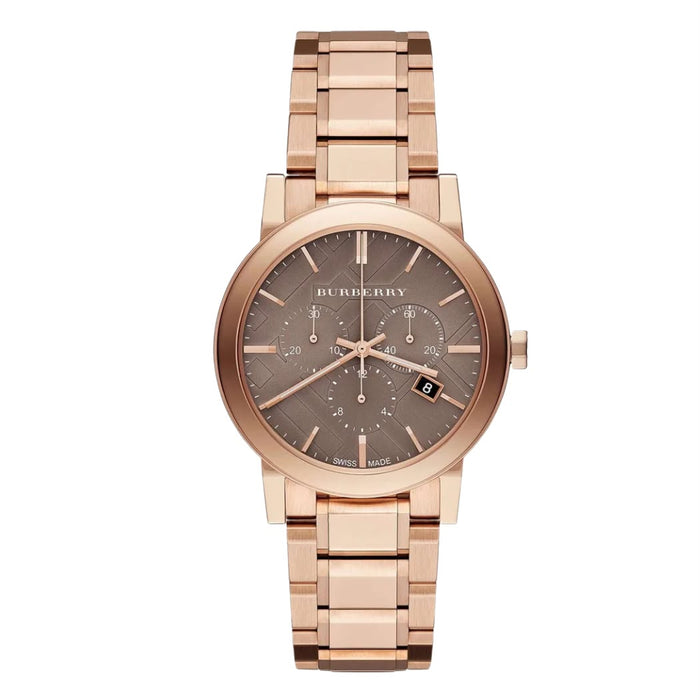 Burberry BU9754 Rose Gold Stainless Steel Chronograph Watch – Bronze Dial