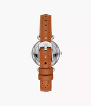 Fossil ES4701 Carlie Mini 28mm Two-Tone Rose Gold Watch – Blue Mother of Pearl Dial