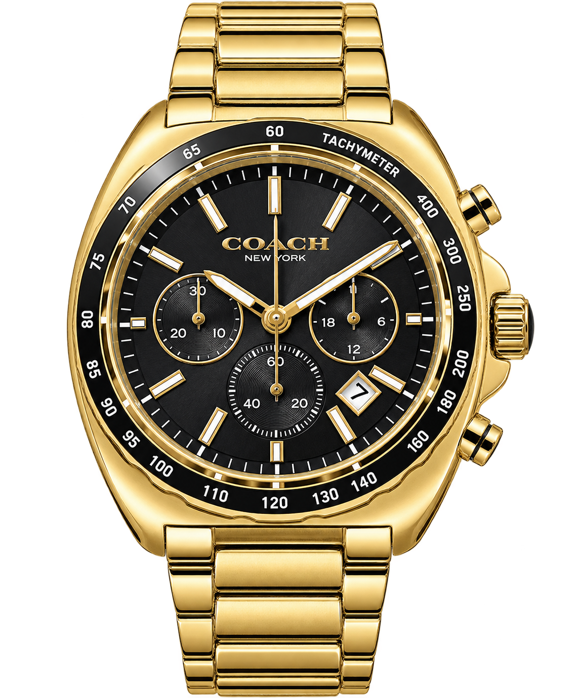 Coach Gold-Tone Chronograph Black Dial Men’s Watch