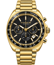 Coach Gold-Tone Chronograph Black Dial Men’s Watch