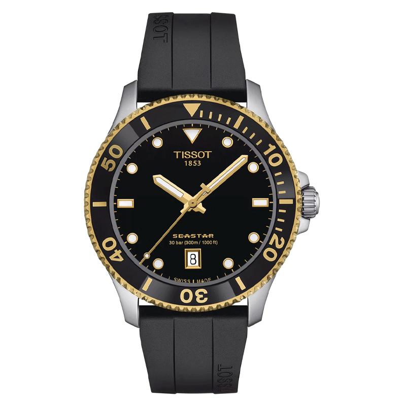 Tissot T120.410.27.051.00 Black Dial Black Silicone Strap 40mm Watch
