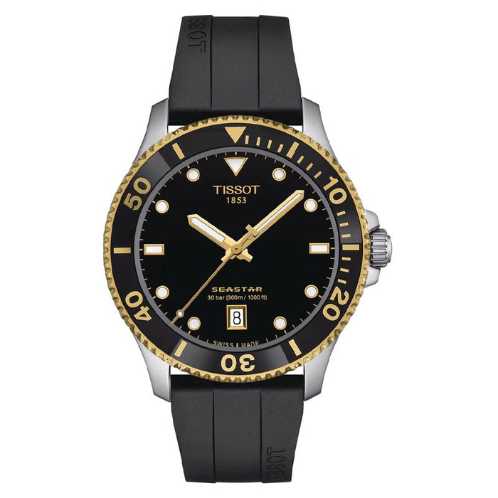 Tissot T120.410.27.051.00 Black Dial Black Silicone Strap 40mm Watch