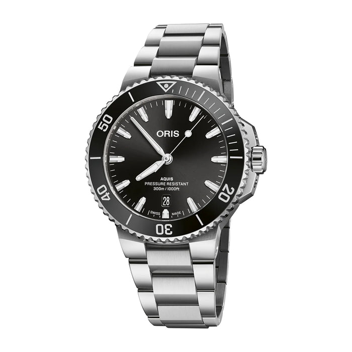 Oris Aquis Date Relife Automatic 43.50mm Black Dial Stainless Steel Men’s Watch