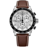 Tissot Supersport Chrono 45.5mm Silver Dial Brown Leather Strap – T125.617.16.031.00